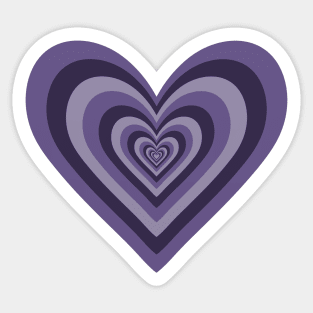 Indigo Expanding Hearts Sticker